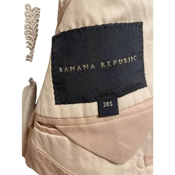 Banana Republic Mens Khaki Jacket 38S NWT - Picture 2 of 6